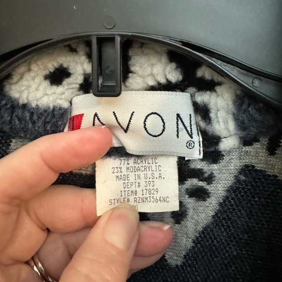 Vintage Lavon snowflake zip up Sherpa - Picture 4 of 8